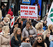 Profesinių sąjungų protestas