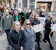Profesinių sąjungų protestas