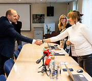 Lietuvos &scaron;vietimo darbuotojų profesinės sąjungos susitikimas su &Scaron;vietimo, mokslo ir sporto ministru