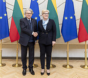 Ingrida &Scaron;imonytė susitiko su Europos Komisijos nariu Thierry Bretonu