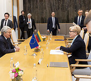 Ingrida &Scaron;imonytė susitiko su Europos Komisijos nariu Thierry Bretonu
