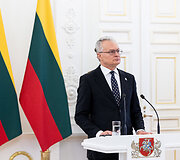 Gitano Nausėdos ir Lenkijos Prezidento Andrzejaus Dudos spaudos konferencija