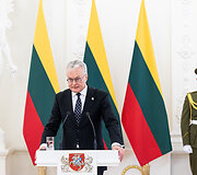 Gitano Nausėdos ir Lenkijos Prezidento Andrzejaus Dudos spaudos konferencija