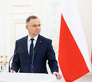 Gitano Nausėdos ir Lenkijos Prezidento Andrzejaus Dudos spaudos konferencija