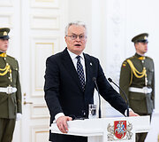 Gitano Nausėdos ir Lenkijos Prezidento Andrzejaus Dudos spaudos konferencija