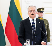 Gitano Nausėdos ir Lenkijos Prezidento Andrzejaus Dudos spaudos konferencija