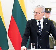 Gitano Nausėdos ir Lenkijos Prezidento Andrzejaus Dudos spaudos konferencija