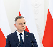 Gitano Nausėdos ir Lenkijos Prezidento Andrzejaus Dudos spaudos konferencija