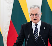 Gitano Nausėdos ir Lenkijos Prezidento Andrzejaus Dudos spaudos konferencija