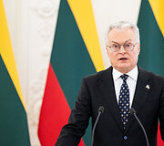 Gitano Nausėdos ir Lenkijos Prezidento Andrzejaus Dudos spaudos konferencija
