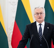 Gitano Nausėdos ir Lenkijos Prezidento Andrzejaus Dudos spaudos konferencija