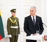 Gitano Nausėdos ir Lenkijos Prezidento Andrzejaus Dudos spaudos konferencija
