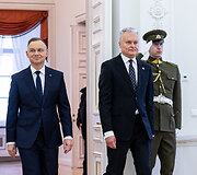 Gitanas Nausėda susitiko su Lenkijos Prezidentu Andrzejumi Duda