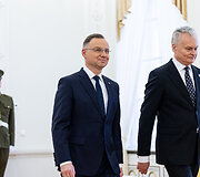Gitanas Nausėda susitiko su Lenkijos Prezidentu Andrzejumi Duda