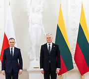 Gitanas Nausėda susitiko su Lenkijos Prezidentu Andrzejumi Duda