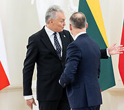 Gitanas Nausėda susitiko su Lenkijos Prezidentu Andrzejumi Duda