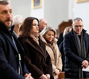 Gitanas Nausėda su Lenkijos Prezidentu Andrzejumi Duda dalyvauja &scaron;ventose mi&scaron;iose Katedroje
