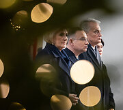 Gitanas Nausėda su Lenkijos Prezidentu Andrzejumi Duda dalyvauja &scaron;ventose mi&scaron;iose Katedroje