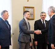 Gitanas Nausėda susitiko su ūkininkų organizacijų atstovais