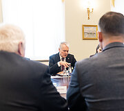 Gitanas Nausėda susitiko su ūkininkų organizacijų atstovais
