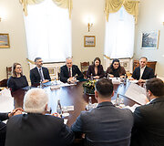 Gitanas Nausėda susitiko su ūkininkų organizacijų atstovais