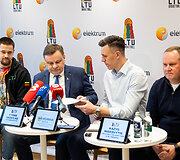 2025 m. Europos čempionato atrankos varžybų Lietuvos vyrų krep&scaron;inio rinktinės naujienų pristatymas