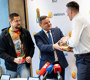 2025 m. Europos čempionato atrankos varžybų Lietuvos vyrų krep&scaron;inio rinktinės naujienų pristatymas