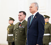 Valstybės apdovanojimų įteikimo ceremonija Prezidentūroje