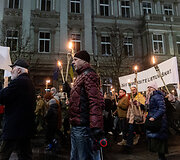 &bdquo;Pro Patria&ldquo; eitynės su fakelais