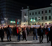 &bdquo;Pro Patria&ldquo; eitynės su fakelais