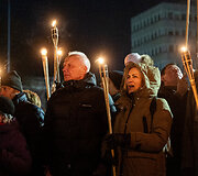 &bdquo;Pro Patria&ldquo; eitynės su fakelais