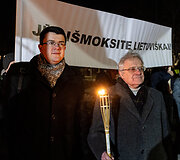 &bdquo;Pro Patria&ldquo; eitynės su fakelais
