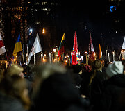 &bdquo;Pro Patria&ldquo; eitynės su fakelais