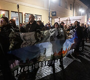 &bdquo;Pro Patria&ldquo; eitynės su fakelais