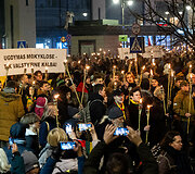 &bdquo;Pro Patria&ldquo; eitynės su fakelais
