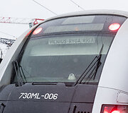 Traukinys i&scaron; Vilniaus į Rygą