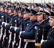 Prezidentūroje įvyko oficiali Ukrainos vadovo Volodymyro Zelenskio pasitikimo ceremonija