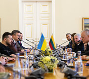 Ukrainos ir Lietuvos Prezidentų delegacijų susitikimas