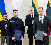 Lietuvos ir Ukrainos Prezidentų bendro parei&scaron;kimo pasira&scaron;ymas