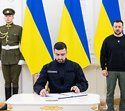 Lietuvos ir Ukrainos Prezidentų bendro parei&scaron;kimo pasira&scaron;ymas