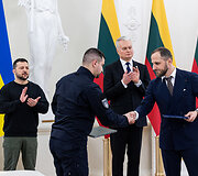 Lietuvos ir Ukrainos Prezidentų bendro parei&scaron;kimo pasira&scaron;ymas