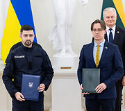 Lietuvos ir Ukrainos Prezidentų bendro parei&scaron;kimo pasira&scaron;ymas