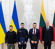 Lietuvos ir Ukrainos Prezidentų bendro parei&scaron;kimo pasira&scaron;ymas