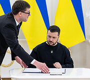 Lietuvos ir Ukrainos Prezidentų bendro parei&scaron;kimo pasira&scaron;ymas