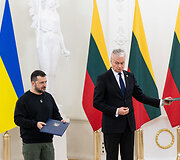 Lietuvos ir Ukrainos Prezidentų bendro parei&scaron;kimo pasira&scaron;ymas