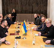 Volodymyras Zelenskis, Ingrida &Scaron;imonytė, Gabrielius Landsbergis