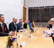 Ingrida &Scaron;imonytė susitiko su Ukrainos Ministru Pirmininku Denysu &Scaron;myhaliu