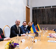 Ingrida &Scaron;imonytė susitiko su Ukrainos Ministru Pirmininku Denysu &Scaron;myhaliu