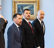 Gitanas Nausėda susitiko su Ukrainos Ministru Pirmininku Denysu &Scaron;myhaliu