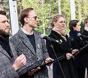 Dainų &scaron;ventės spaudos konferencija